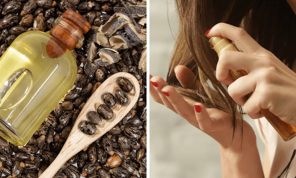 castor oil for dry hair
